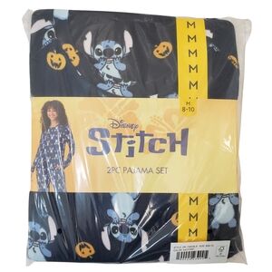 Character Women's 2-Piece Pullover and Jogger Pajama Set Halloween Stitch NWT